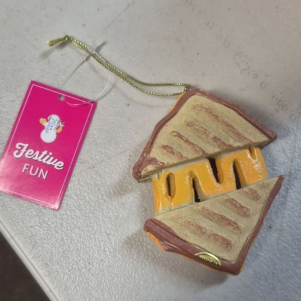 Set Of 2 Grilled Cheese Ornament